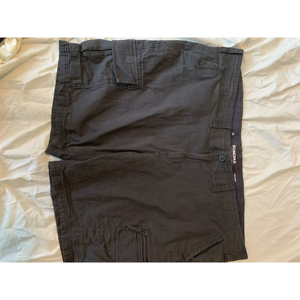 Men's "Sonoma" B&T Size 50", Grayish, Flexwear Waist, Ripstop, Cargo Shorts